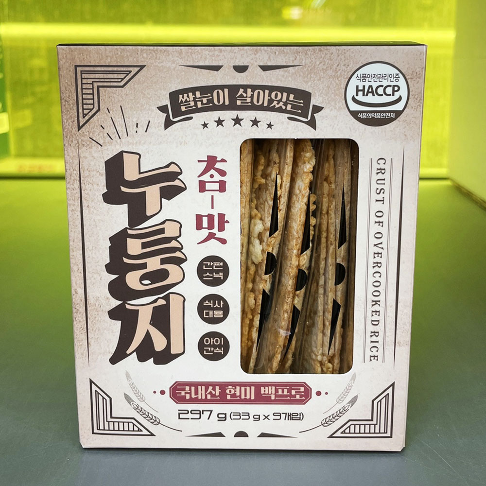 참맛 포켓 현미 식사대용 누룽지 33g x 9입 (297g) : 일상선물