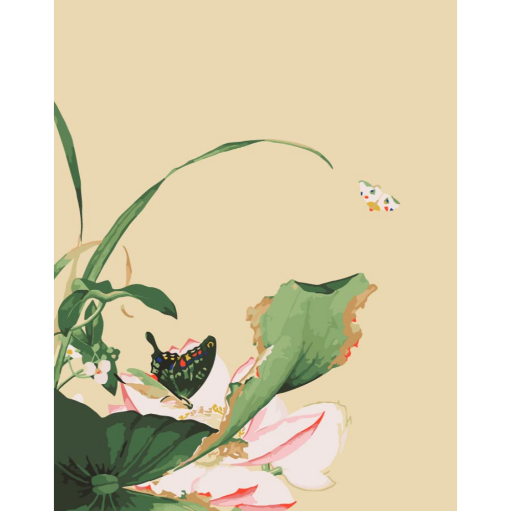 DIY명화그리기 민화 동양화 꽃그림 따라그리기 유화페인팅 세트 카스틸리오네 풍경화 I20 랑샤이닝 붓꽃 : 모모픽스페인팅
