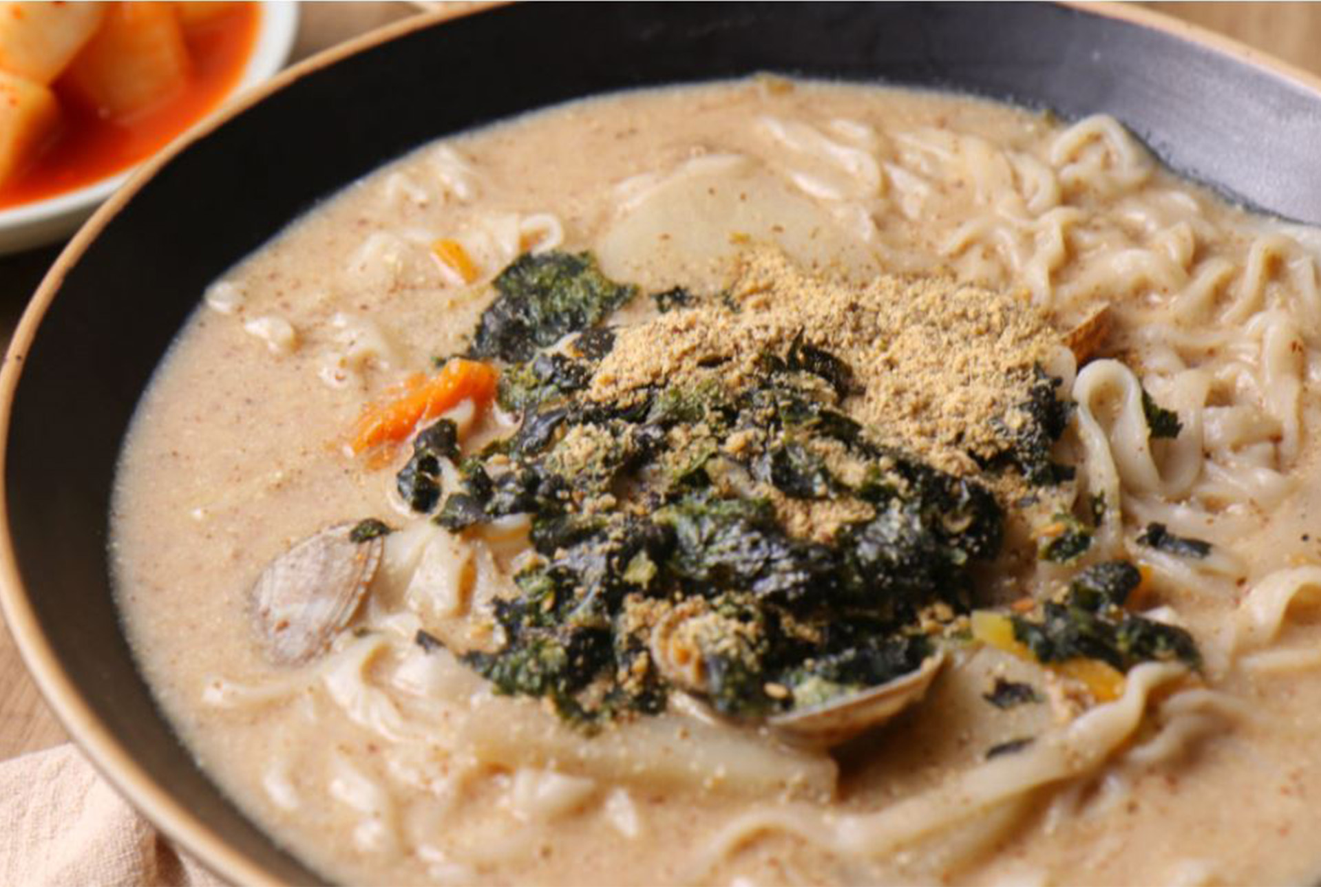 김태희칼국수 맛집밀키트 한식 들깨칼국수 1인분 2팩 간단캠핑요리 : 김태희옛날손국수