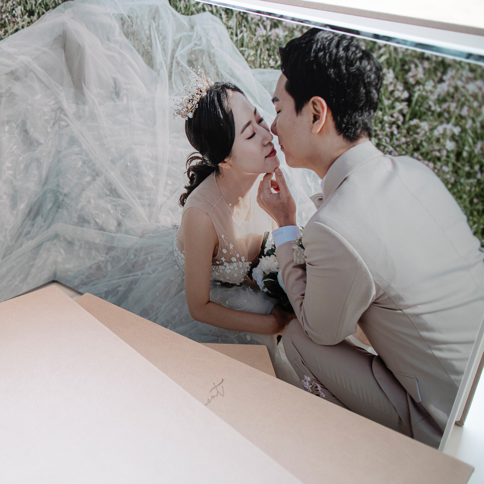 웨딩앨범제작 / 제주도스냅 본식 스튜디오 성장 가족 스냅앨범 11x14 : 리프레임액자앨범