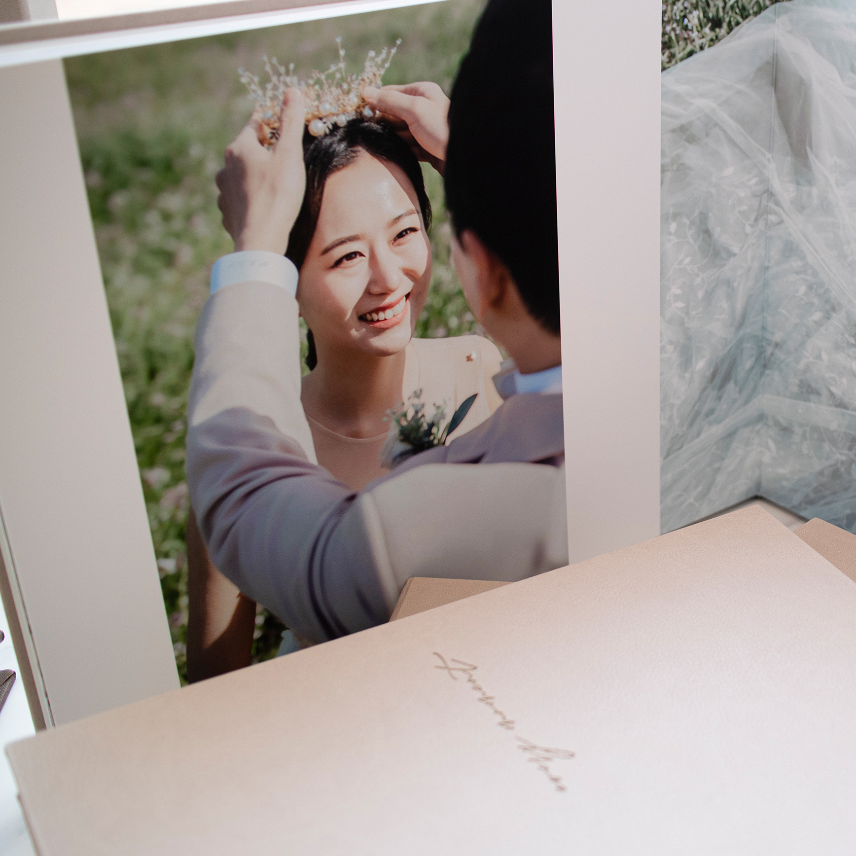웨딩앨범제작 / 제주도스냅 본식 스튜디오 성장 가족 스냅앨범 11x14 : 리프레임액자앨범