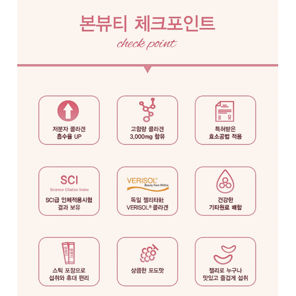 엔트리 라이트 본뷰티 - 상큼한 포도맛 콜라겐 : 생활속의 H