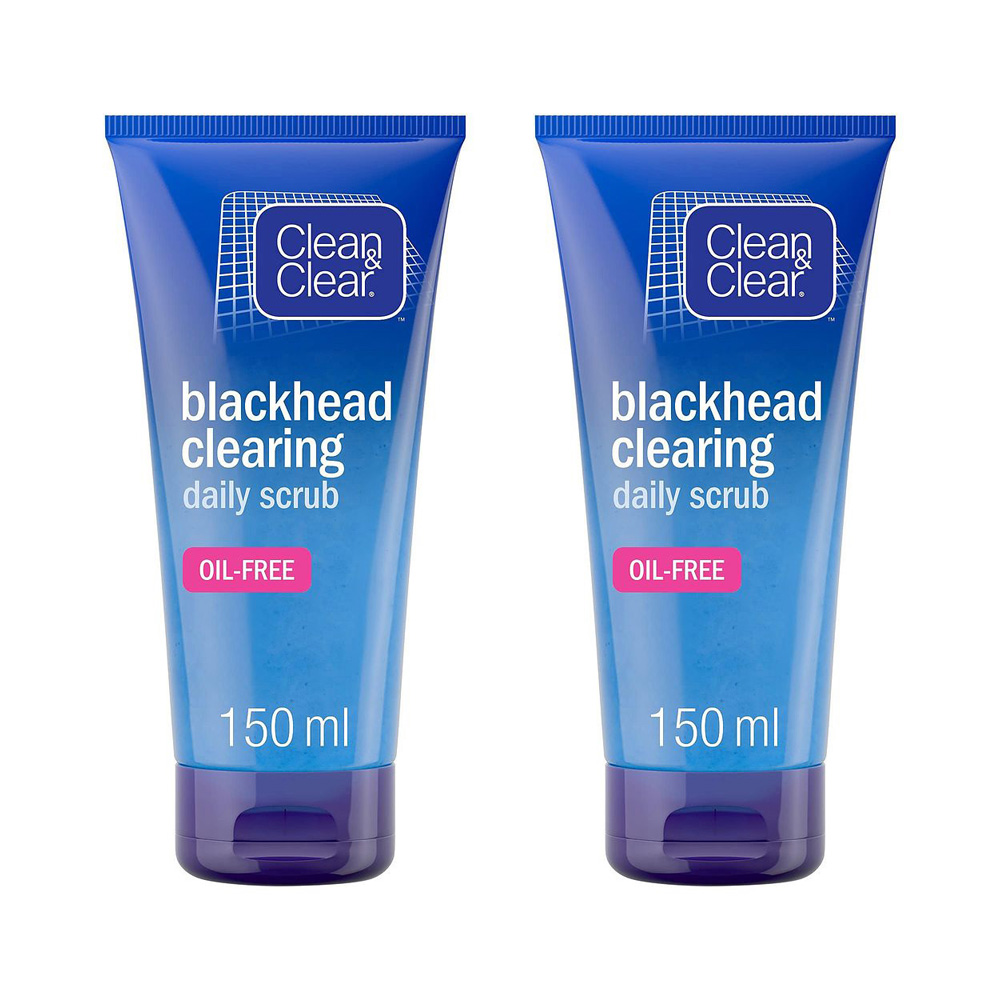 Clean & Clear Blackhead Clearing Daily Scrub 클린 앤 클리어 블랙헤드 클리어링 스크럽 150ml 2팩 : 어라운드더월드