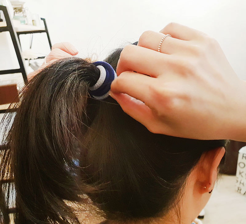 데일리 두꺼운 기본 머리끈 짱짱한 통통 머리고무줄 50개 : 서주나라