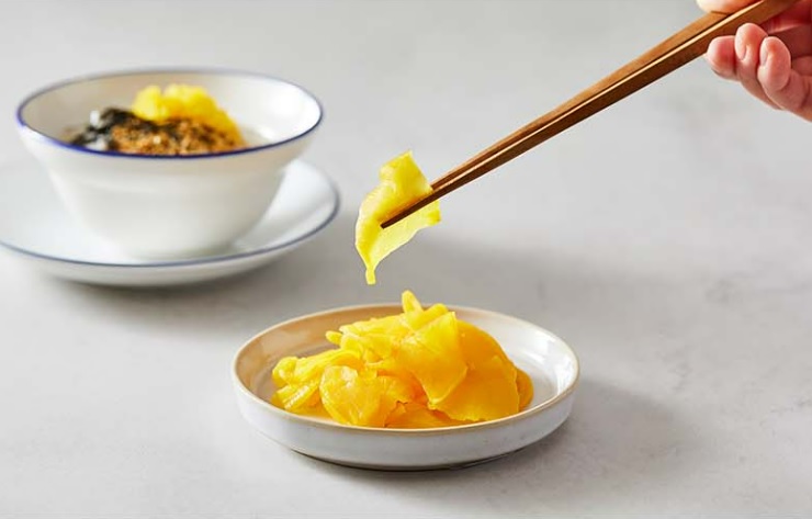 동경단무지 슬라이스 1kg X 10봉 1박스 [일식 슬라이스 단무지] : 참치공장장