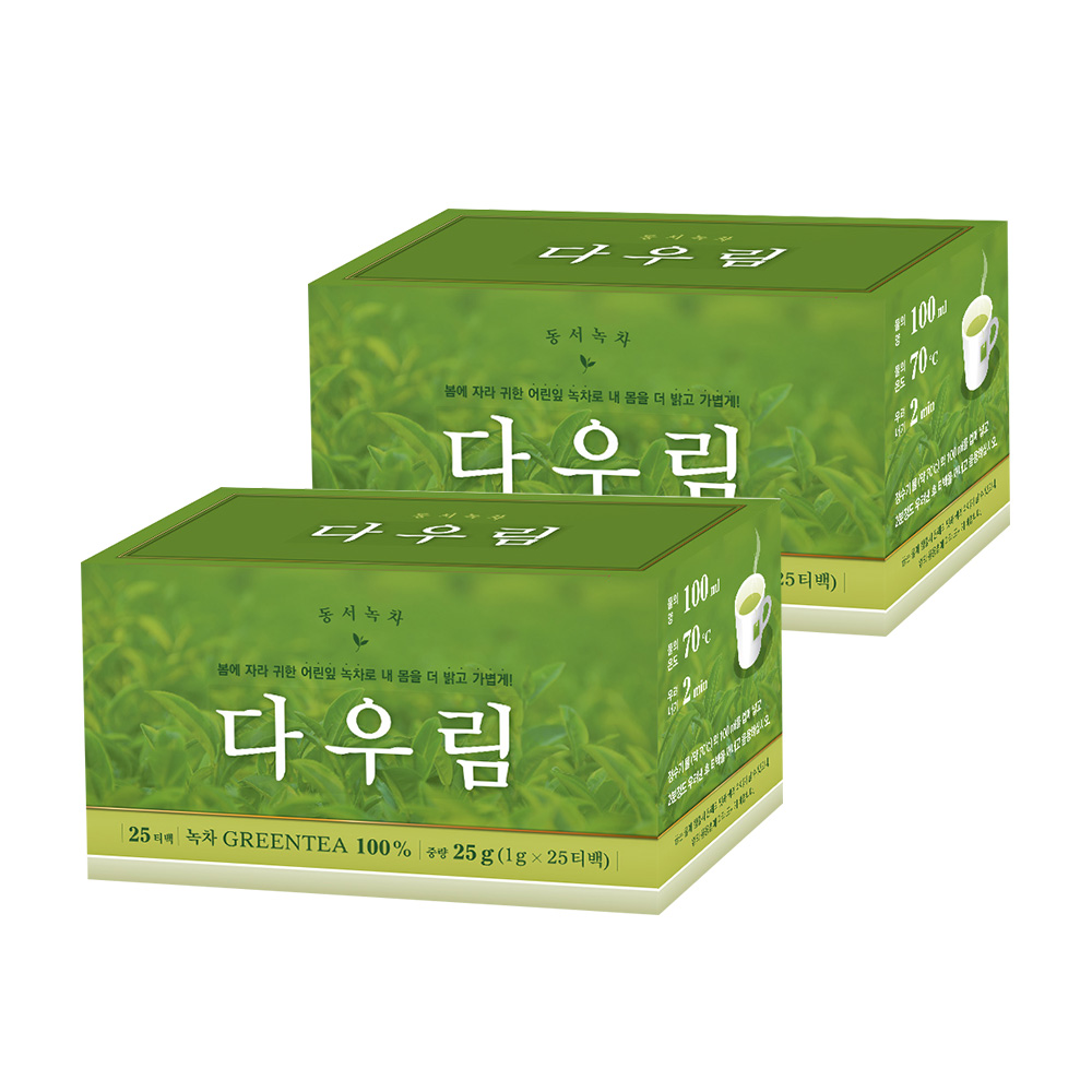 동서녹차 다우림 25T x 2개 : DONGSUH