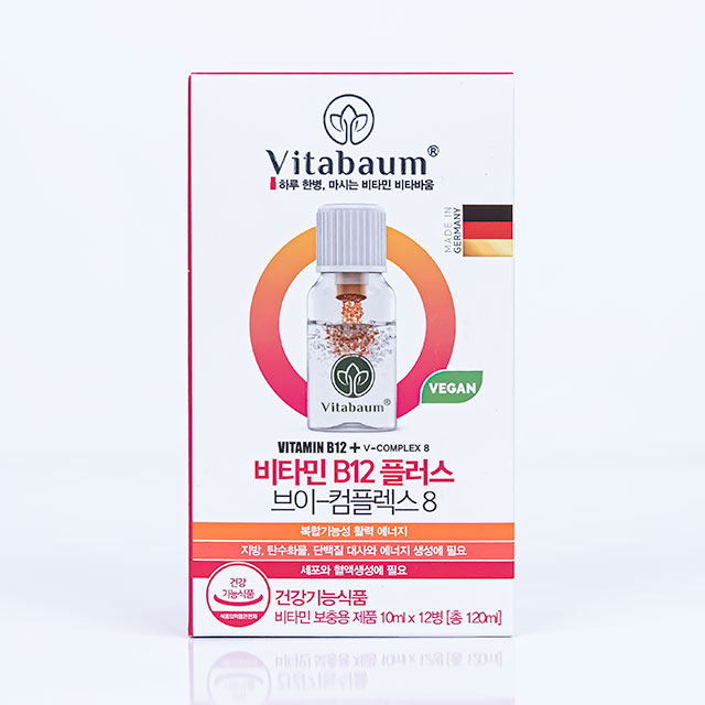 비타바움 비타민B12 플러스 브이-컴플렉스8 12병 비건 액상 : 닥터셀렉트