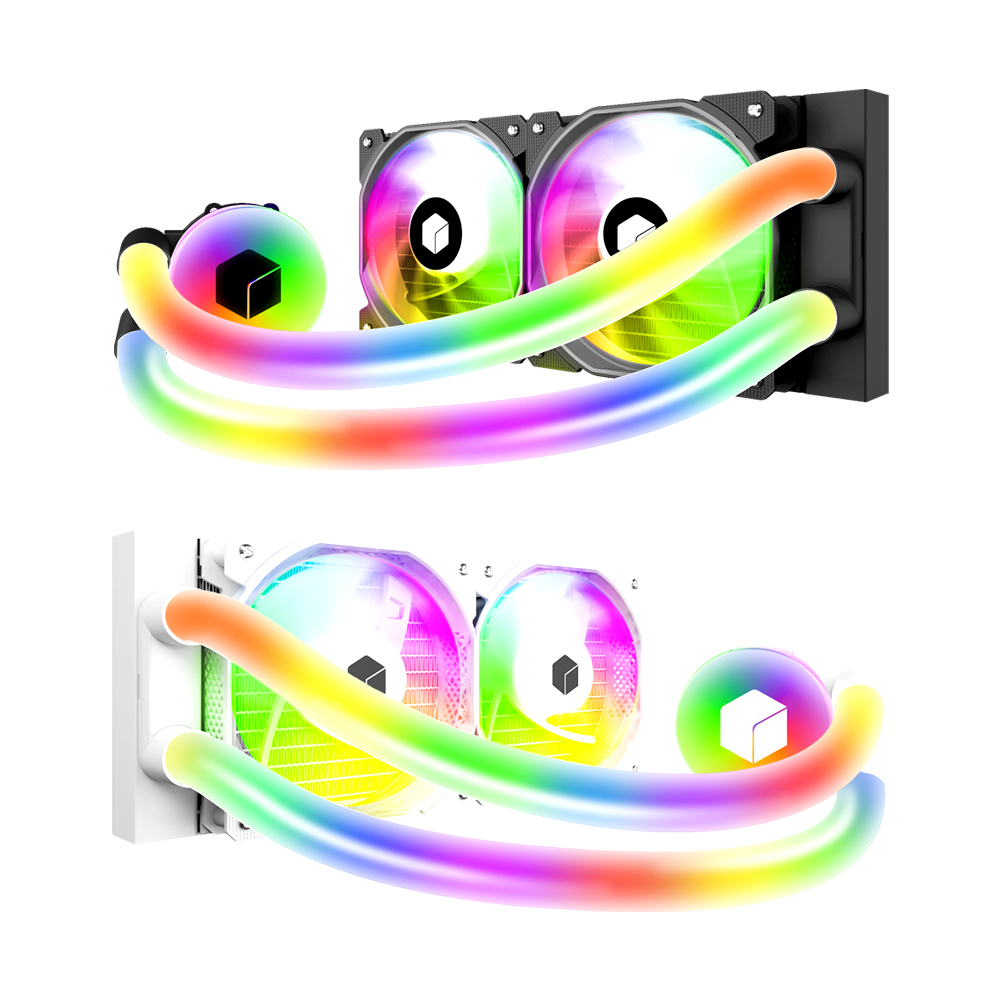 맥스엘리트 MOTHRA 240 AIO ARGB 블랙 화이트 일체형 수냉 쿨러 : 메가컴퓨터