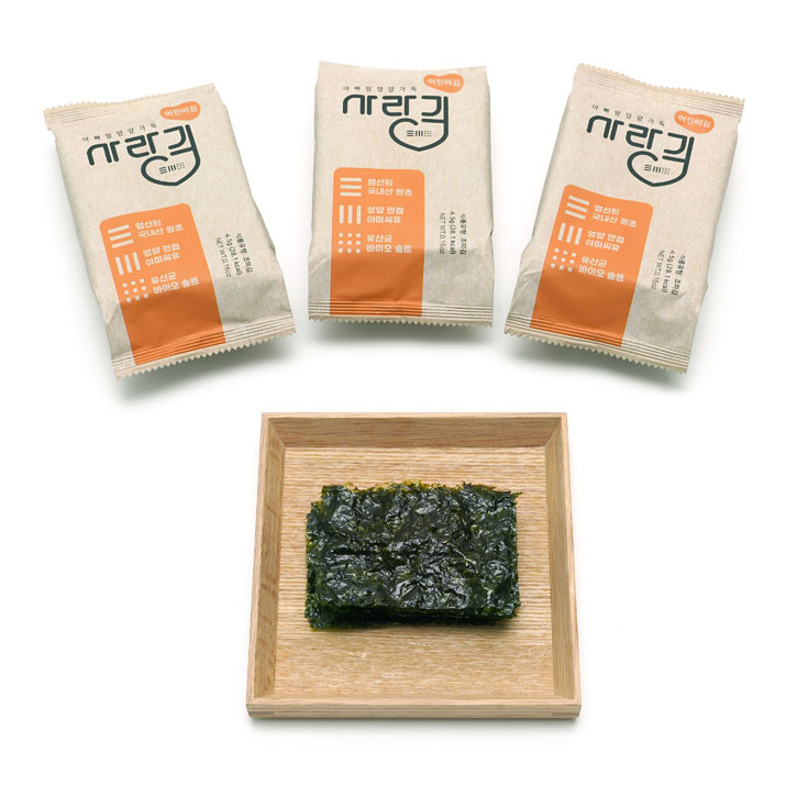아빠맘연구소 영양가득 사랑김 4.5g 12봉 아이 도시락반찬 : 공구의집