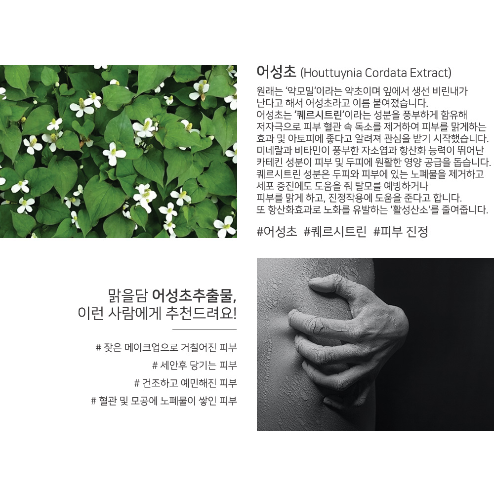 맑을담 어성초 추출물 300ml : 맑을담 오가닉