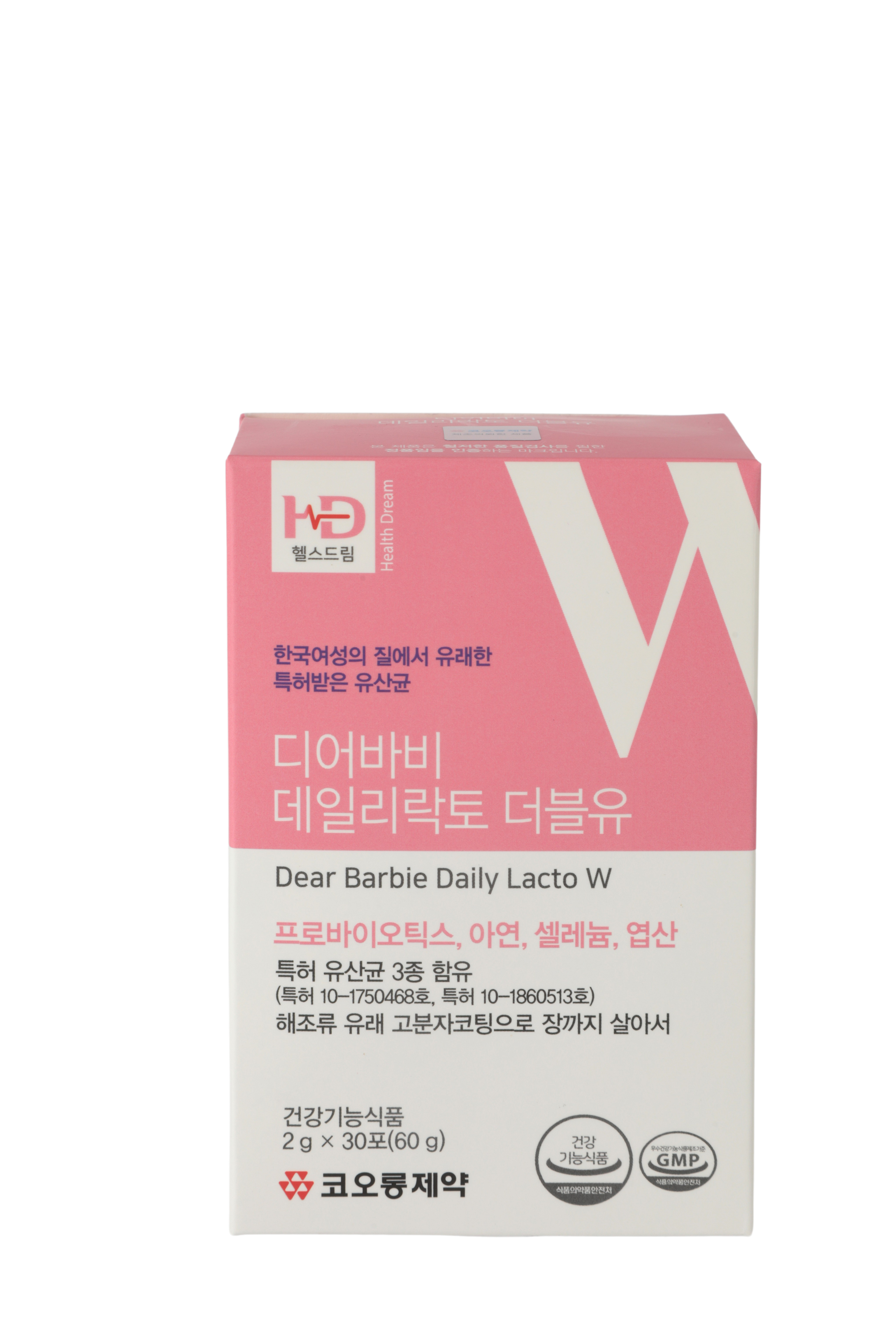 코오롱제약 여성유산균 디어바비 데일리락토 더블유 : 봄패밀리