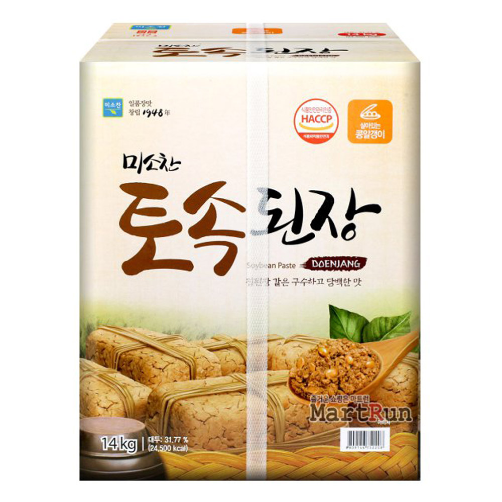 미소찬 토속된장 14kg 양념 된장 재래식 : 굿즈잇템