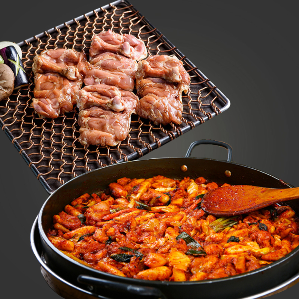 Fresh 국내산 춘천닭갈비 반반세트(양념 500g+간장 500g)  : 후레쉬앤푸드