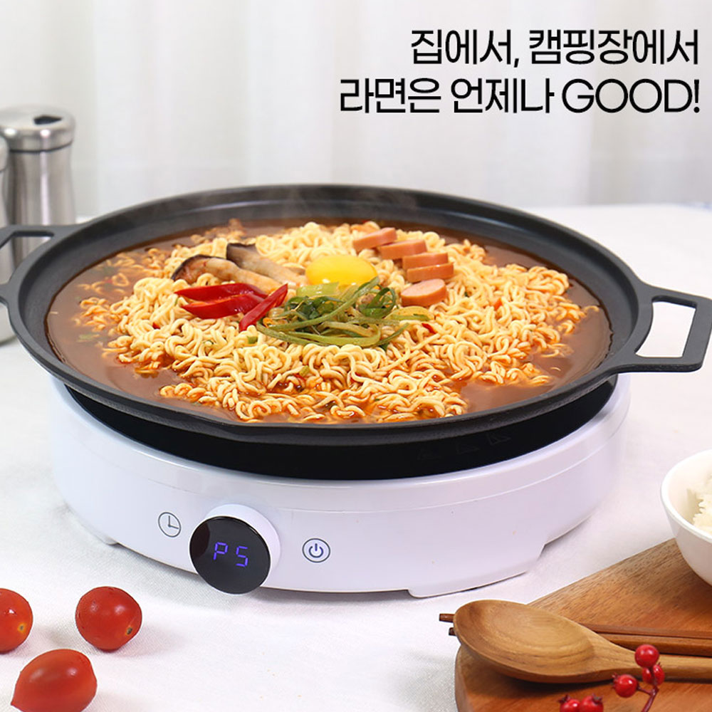 그리들팬 삼겹살 고기 불판 무쇠 쭈꾸미철판 30cm : 일상 공장