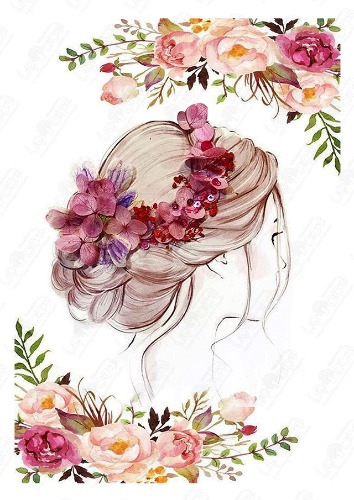 [수제냅킨] 꽃화관을 쓴 소녀 (대) : 공예나무이야기
