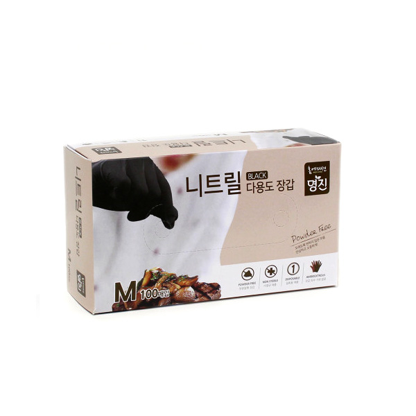 홈에디션 명진 니트릴 다용도장갑 블랙 100매입 x 1팩 초특가 : 주식회사 바른생활