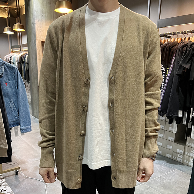[압구정 더팩토리](당일) [MAISON MARGIELA] 메종 마르지엘라 시그니처 스티치 가디건  카멜 (S50HA1059 S17993 124M) : 압구정 더팩토리... 