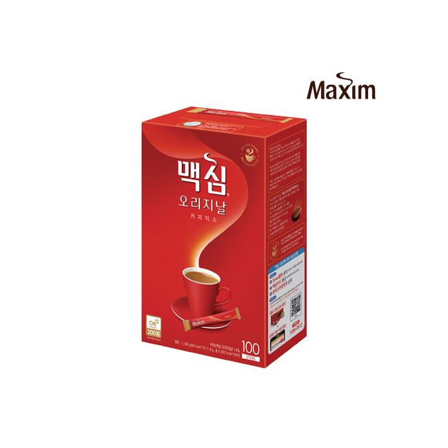 동서식품 맥심 오리지날 커피믹스 100T : 에이치문구