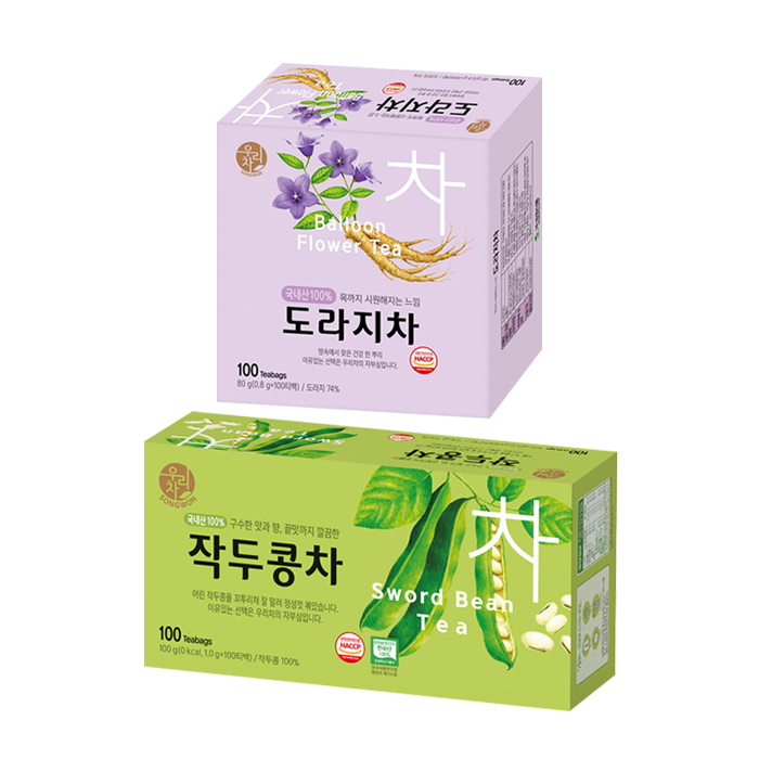 송원 작두콩차 100T +도라지차 100T (200T) : 티타임고려
