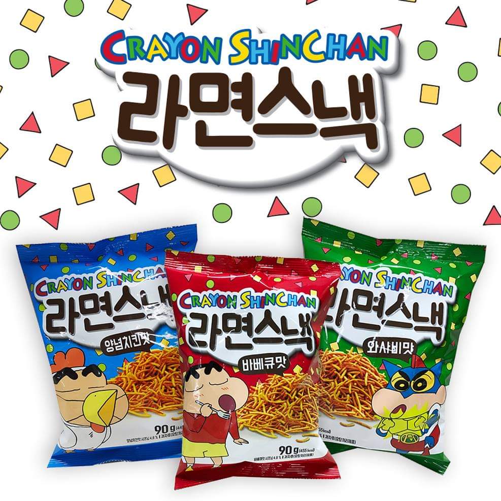 크레용신짱 라면스낵 3종 / 짱구라면스낵 90g 3봉지 : 100세건강시대 불방닷컴