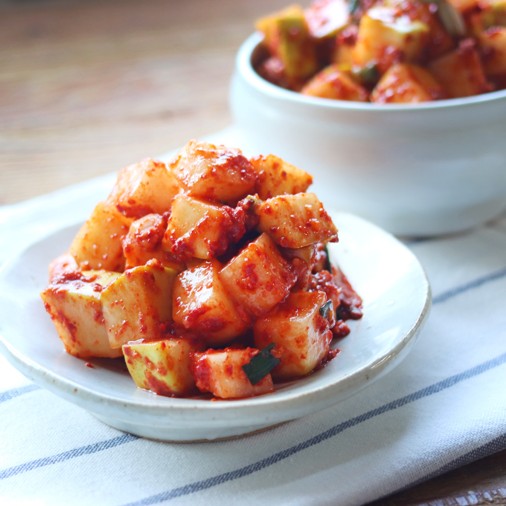깍두기 1kg, 1개 : 마마님청국장
