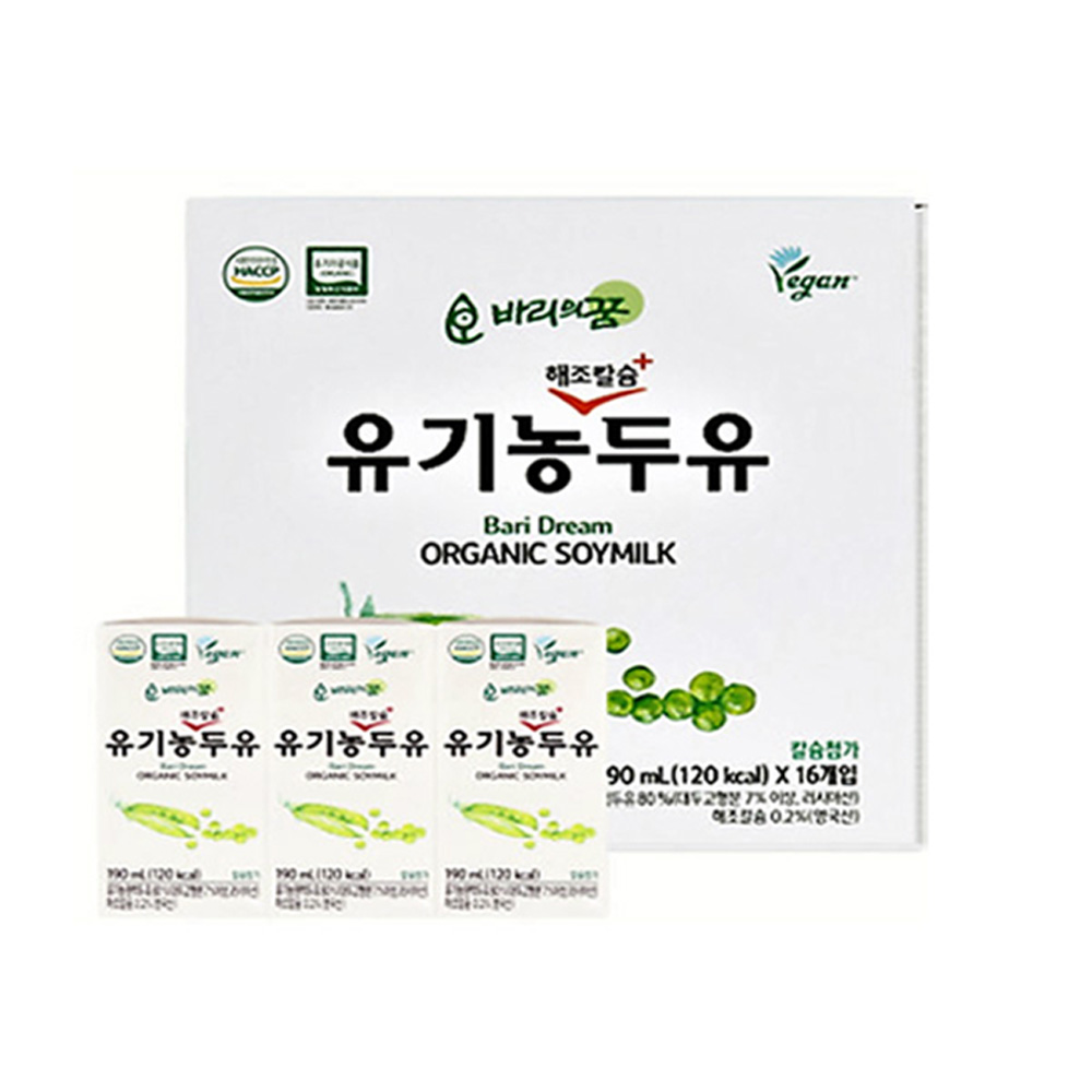 유기농 두유 (190ml X 32팩) : 주식회사 뉴트리세븐