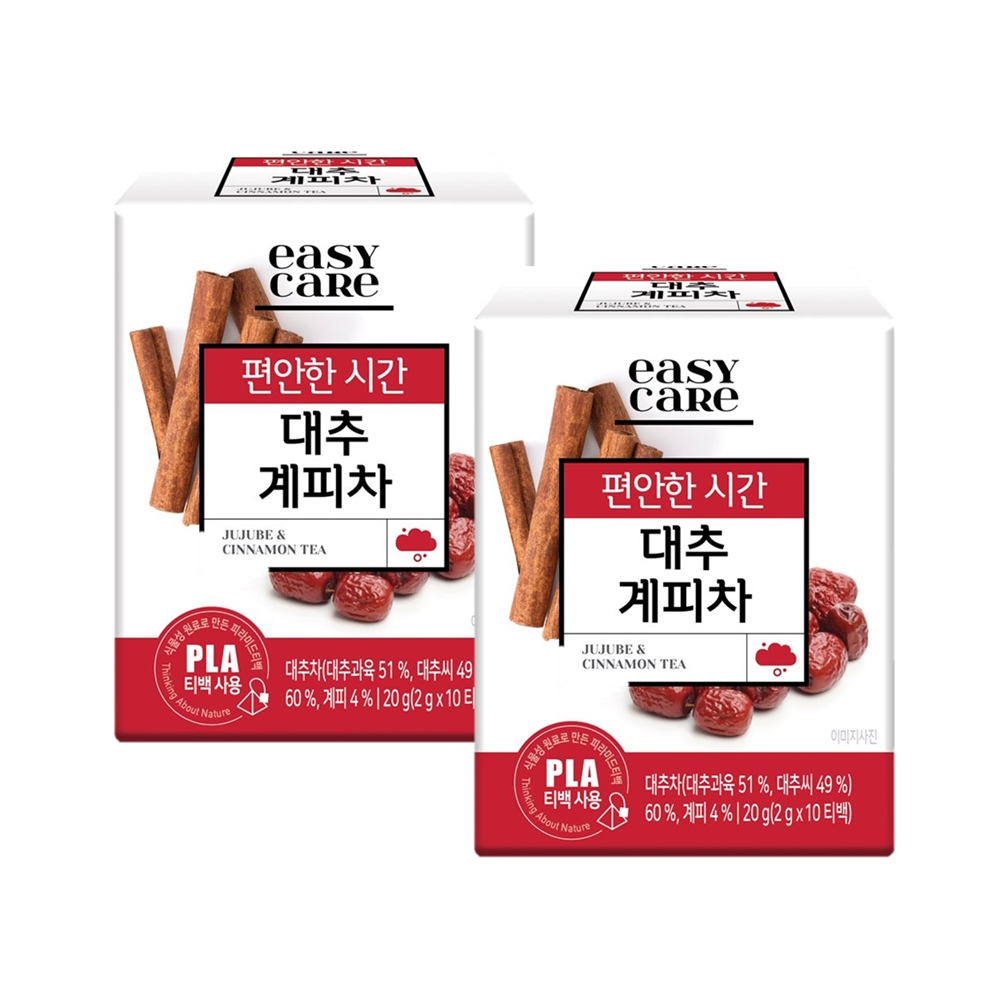 [녹차원] 대추계피차 10티백 X 2팩 (식물성 PLA 피라미드티백) : 녹차원
