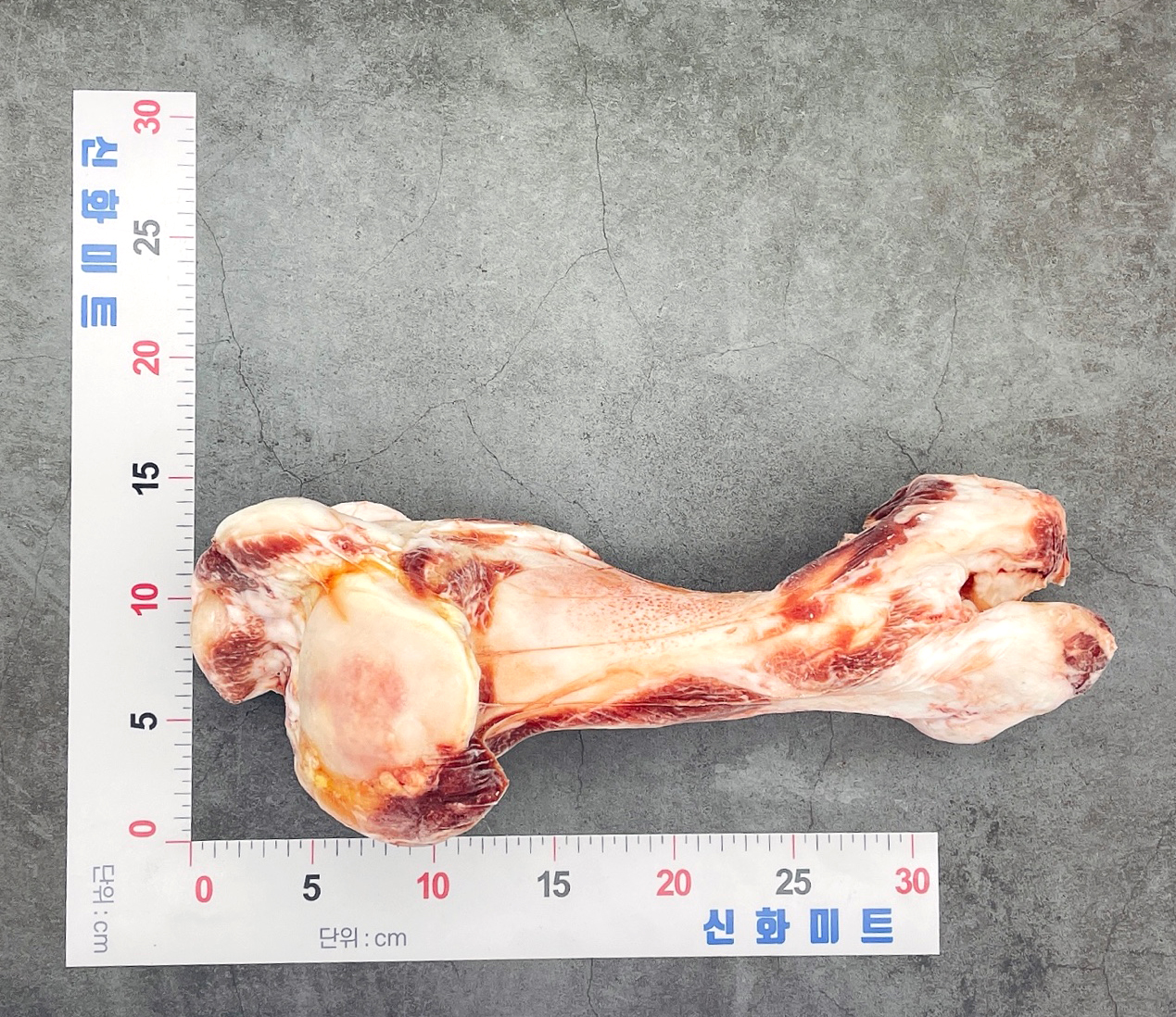 2kg 한우사골 절단 트레이 랩포장 한우곰탕 한우육수 : 고기의신화