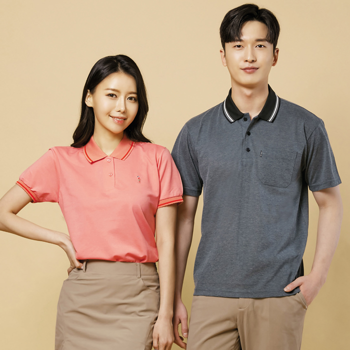 기능성 기획 카라 남성 여름 반팔 티셔츠 : 나인앤나인