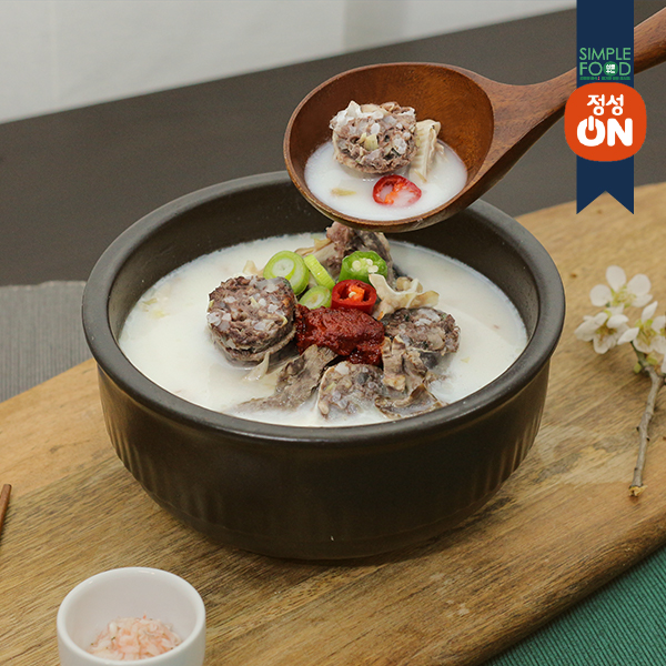 초원식품 정성온 순대국 600g 즉석국 술안주 해장국 : 심플 푸드