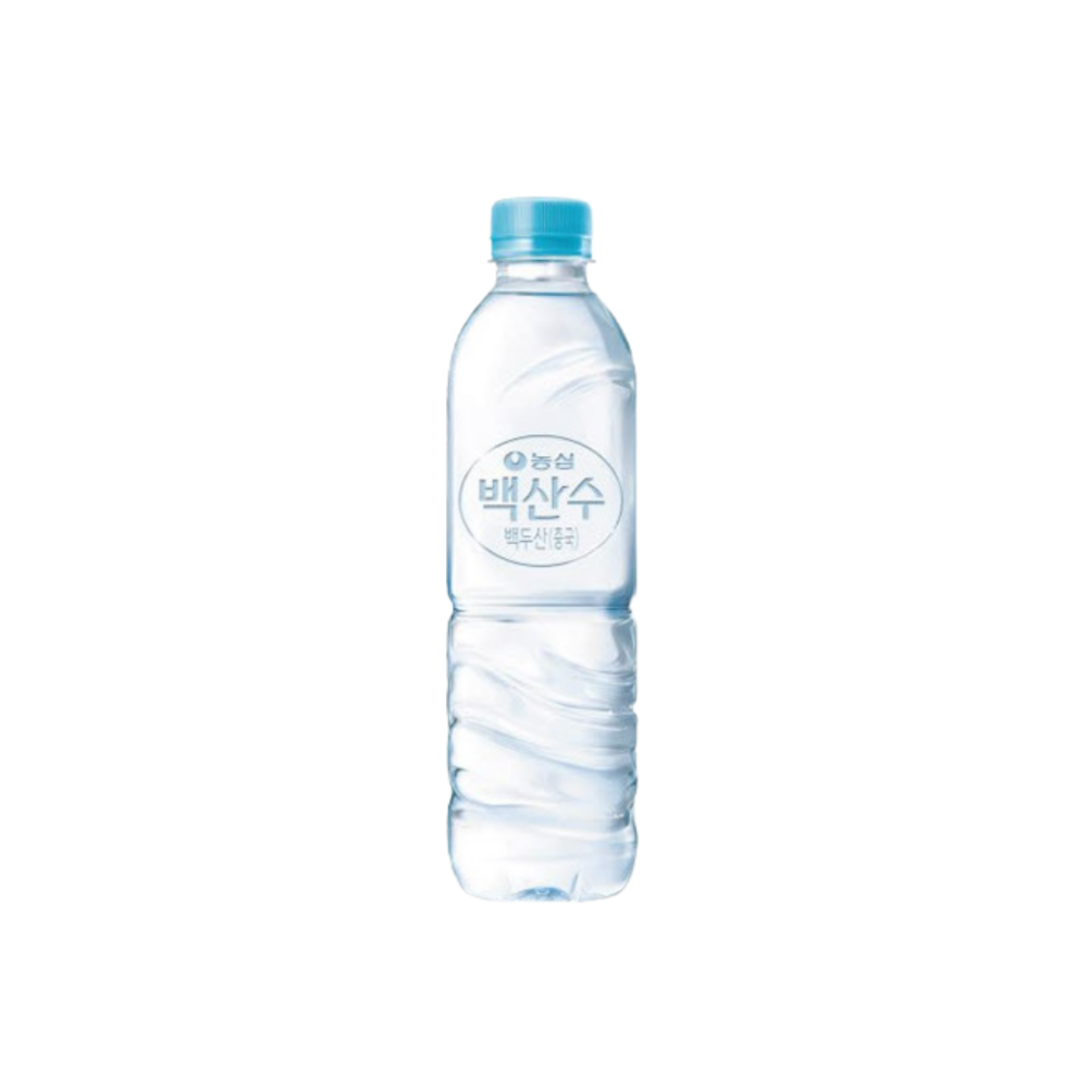 백산수 무라벨 500ml 20개 (유라벨 무라벨 혼용발송) : 핏더베이직