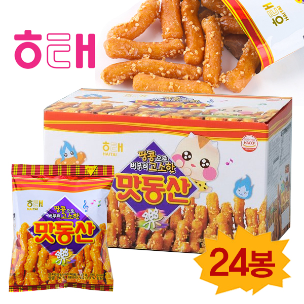해태 미니 맛동산 38gx24봉 미니 봉지 과자 : 대박슈퍼