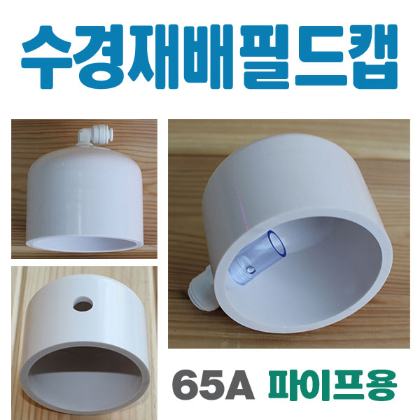 수경재배필드캡/아쿠아필드캡/65A캡/PVC파이프캡/AQ캡/수경재배캡/pvc cap (AFC-65) : 참쉬운수경재배