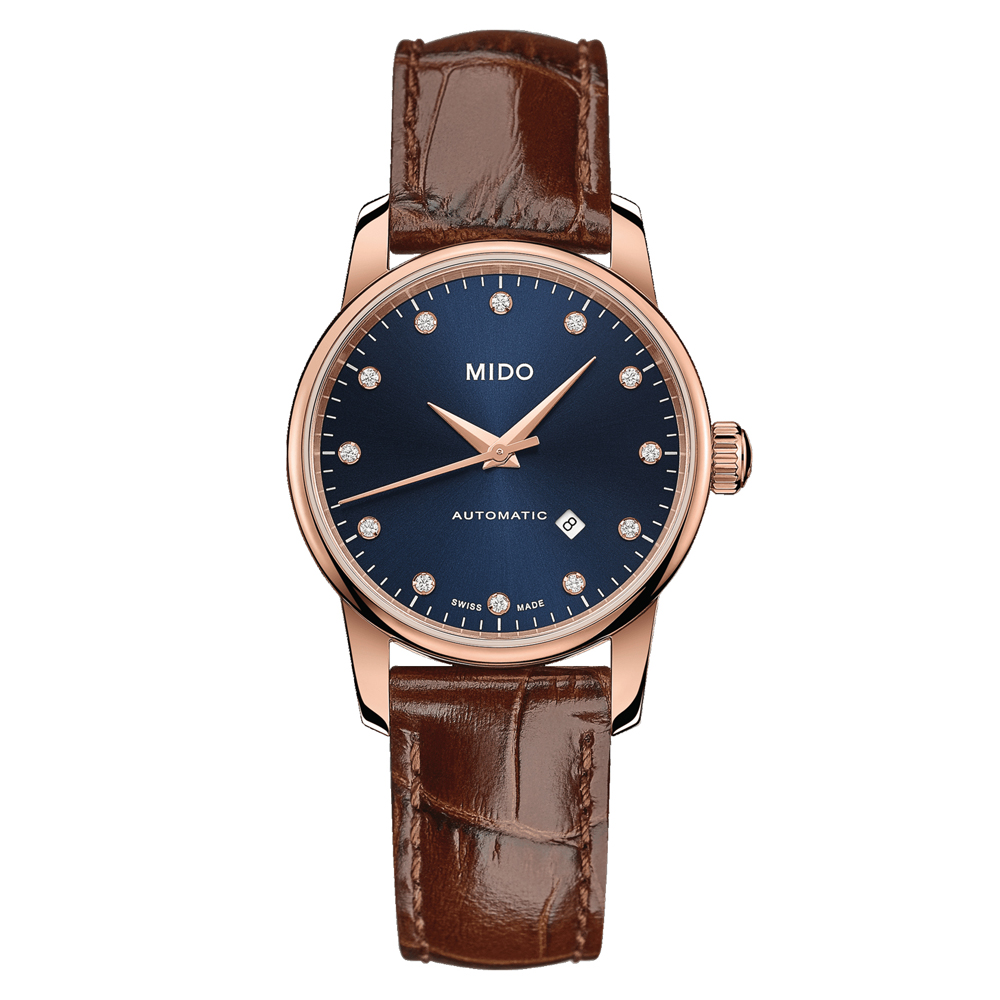 미도 바론첼리 미드나잇 블루 레이디 M76003658 오토매틱 여자가죽 백화점AS : 온스타일79