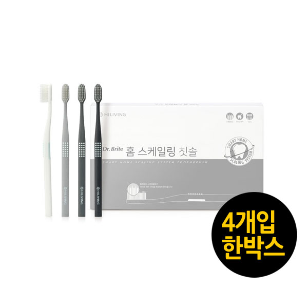 닥터브라이트 홈 스케일링 칫솔 4개입 /매일 집에서 스켈링 : 365리빙마이엘샵