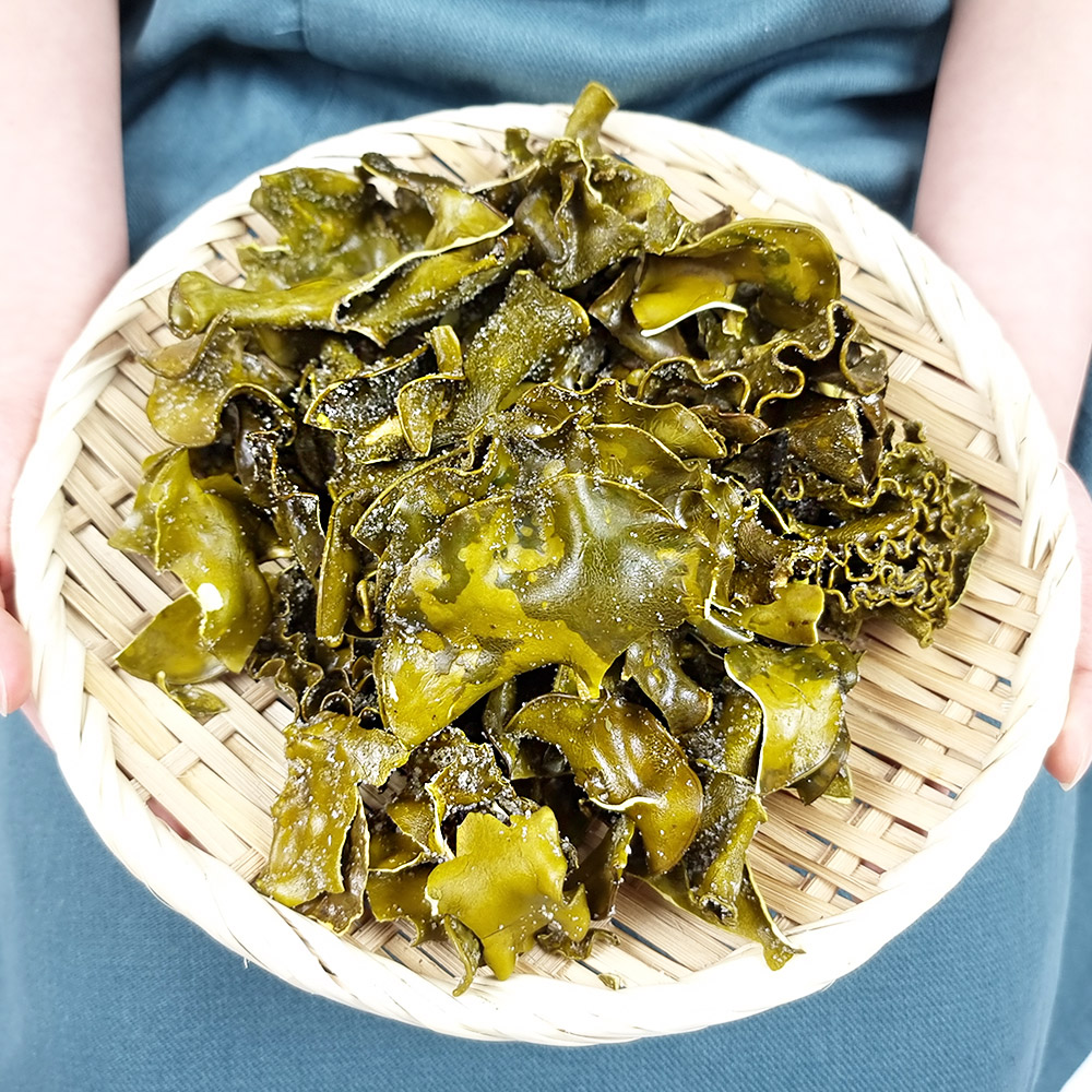 완도산 수제 미역귀 부각 100g 미역 귀 튀각 맛조절가능 티각 : 장군농수산