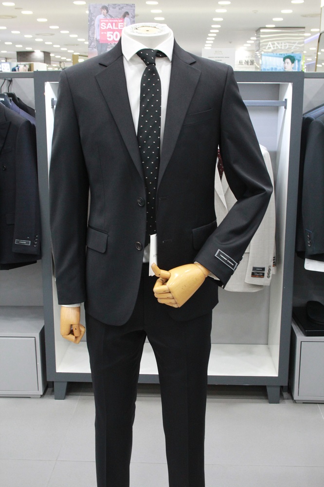 BON  22 S/S  블랙 솔리드 기본 스판 정장 BN2SJA500 BK : 모다 천안아산 본