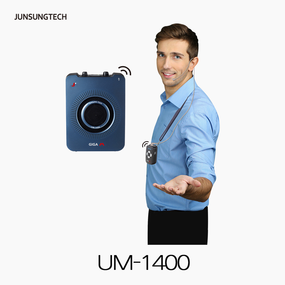준성테크 UM-1400 기가엠 USB 지원 강의용 Outdoor 무선 마이크 : 새롬사운드