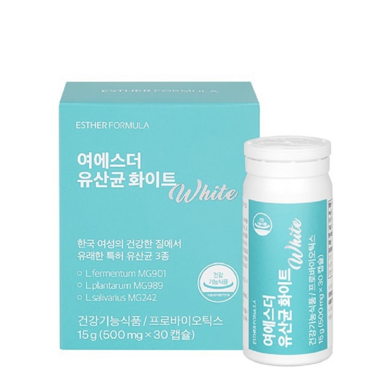 에스더포뮬러 여에스더 유산균 화이트 500mg x 30캡슐 : SC코스메틱