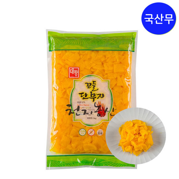 대창 꼬들단무지 1kgX10개/국내산,업소용,식당용 : 천지농산