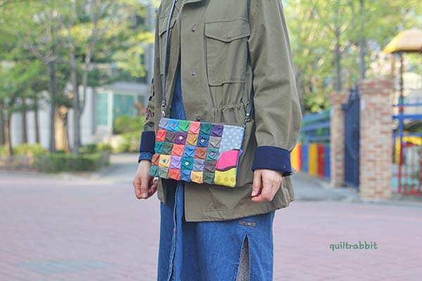 퀼트패키지 레고백 만들기  퀼트가방 DIY (데님원단변경) : 퀼트래빗