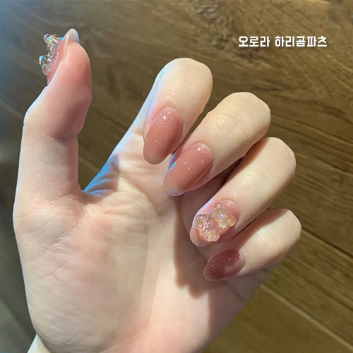 오로라 하리곰 파츠 10종(9개입)  하리보곰파츠 오로라 새틴 : 가온네일