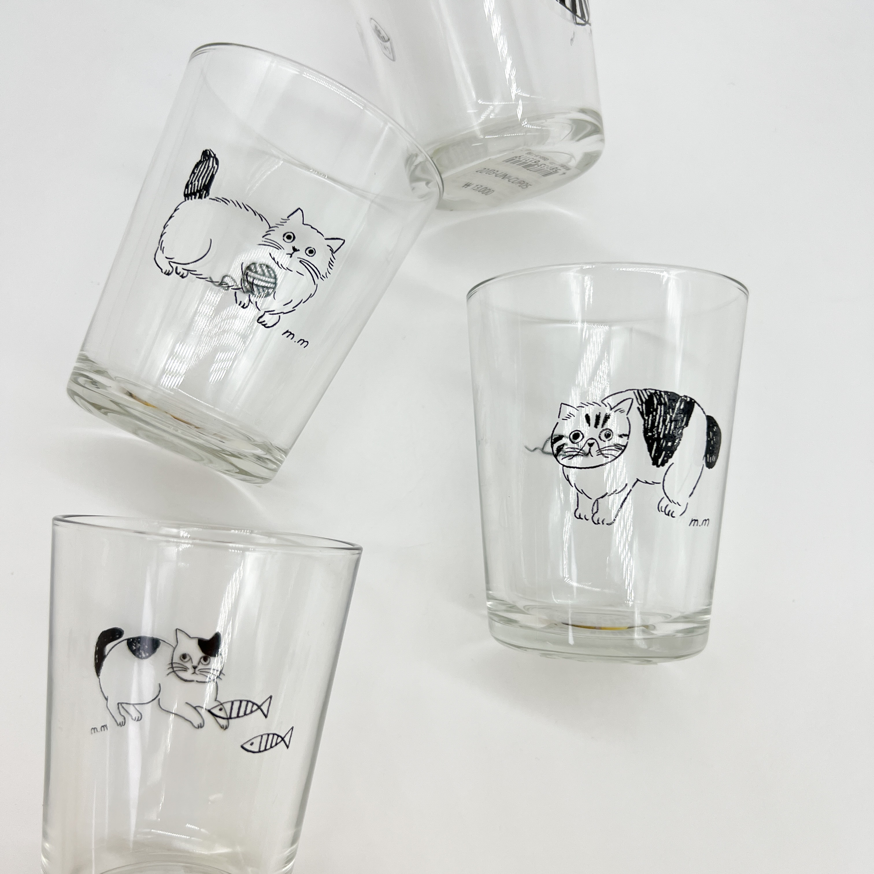 MINI GLASS CUP W/CAT A : 꽁떼르씨엘