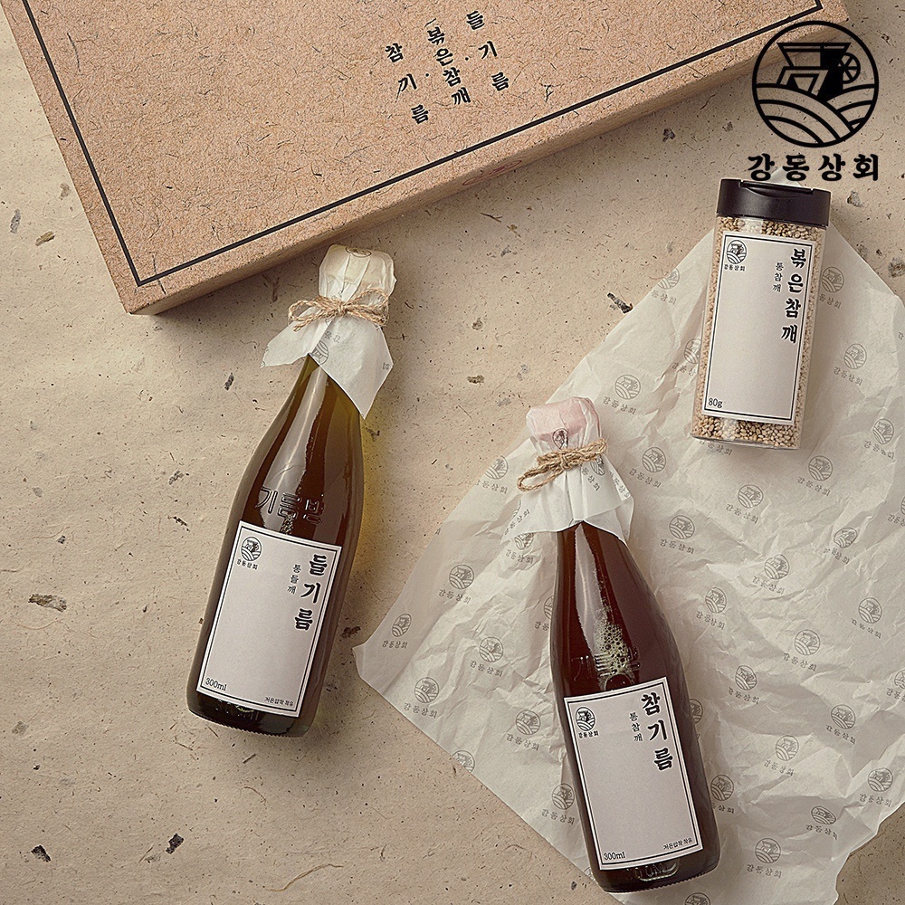 강동상회 참기름 저온압착 방앗간참기름 중국산 300ml : 강동상회