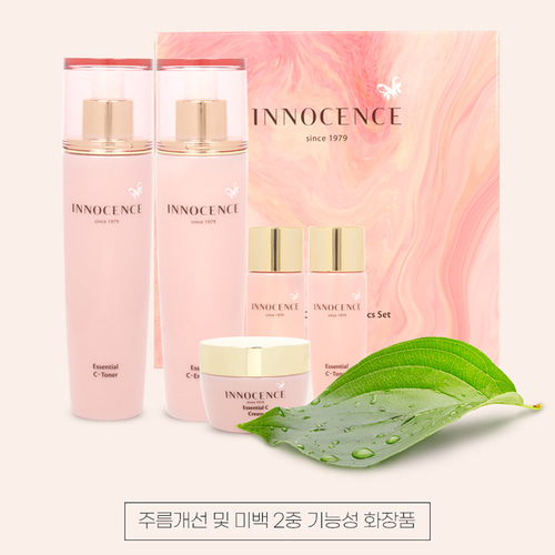 나드리 화장품 이노센스 에센셜C 스킨케어 3종세트 광채가빛나는 생기있는 여성화장품세트 : easy-girl