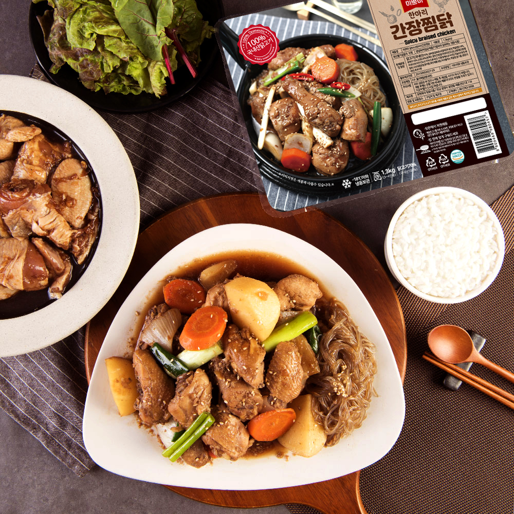 믿음식품 발효숙성 간장찜닭한마리 1.3kg : 믿음식품