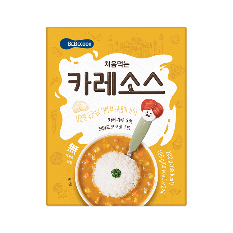 [베베쿡]처음먹는 카레소스 1개 (100gx2개입) : 베베쿡
