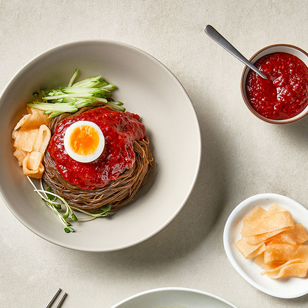 황가밀 불매운비빔장 비빔국수 냉면 쫄면 양념장 비빔장 500g : 미즈황푸드