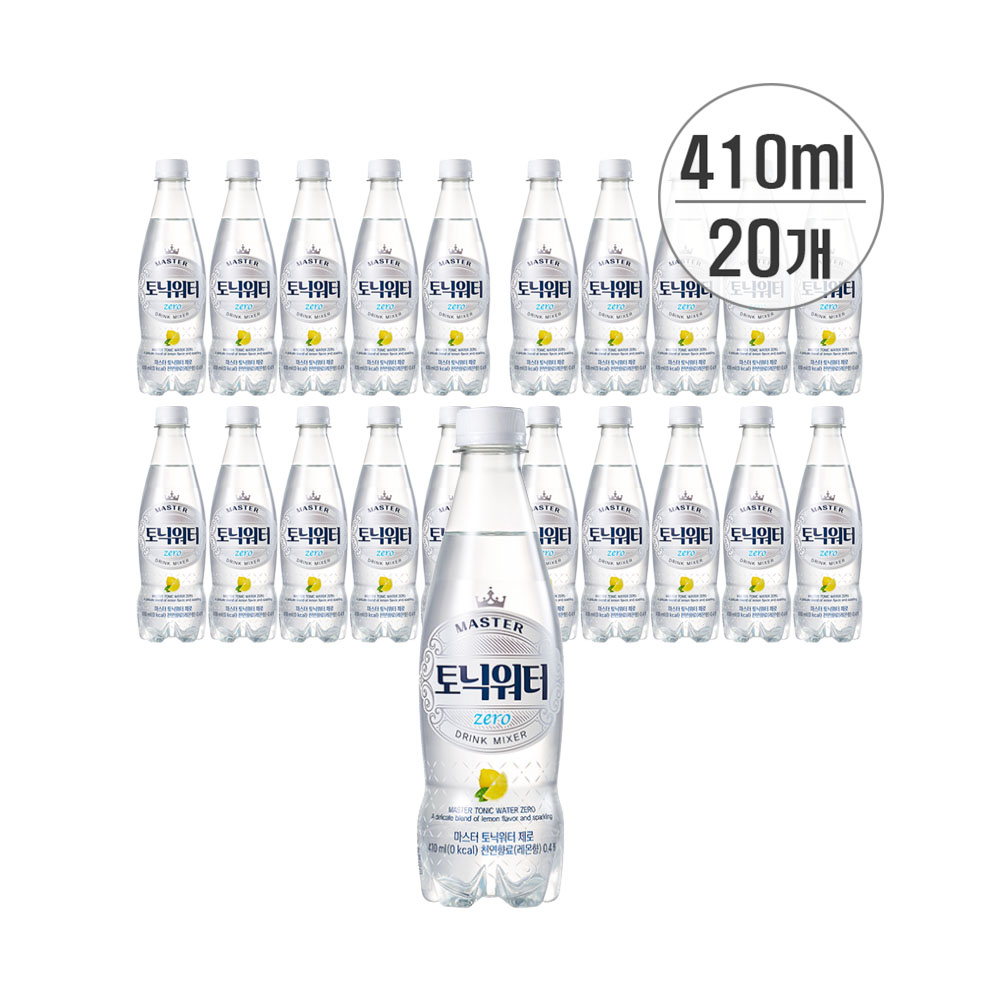 롯데칠성음료 마스터 토닉워터 제로 410ml x 20개 : 아만노마켓
