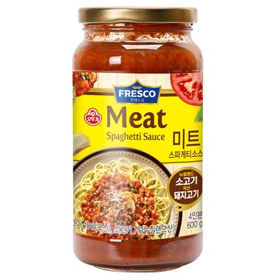 오뚜기 프레스코 미트 스파게티소스 600g 라구소스 파스타 만들기 : 가득찬 푸드스토어
